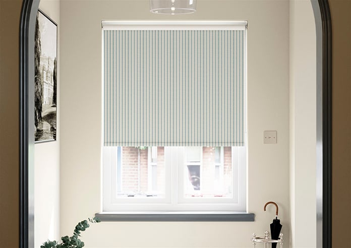 Emily Bond Cornish Stripe, Duckegg - Roller Blind - Image 3